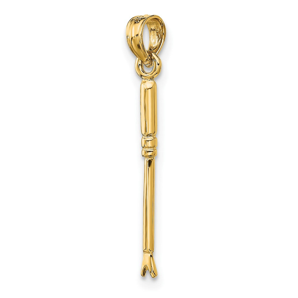 FJC Finejewelers 10 kt Yellow Gold 3-D Weeding Garden Tool Charm 20 x 2 mm