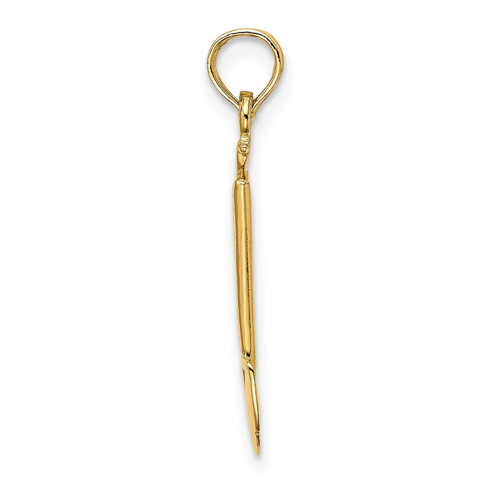 FJC Finejewelers 10 kt Yellow Gold 3-D Polished Shovel Garden Tool Charm 18 x 5 mm