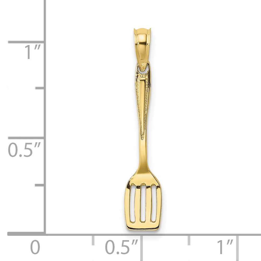 FJC Finejewelers 10 kt Yellow Gold 3-D Polished Spatula Charm 21 x 5 mm