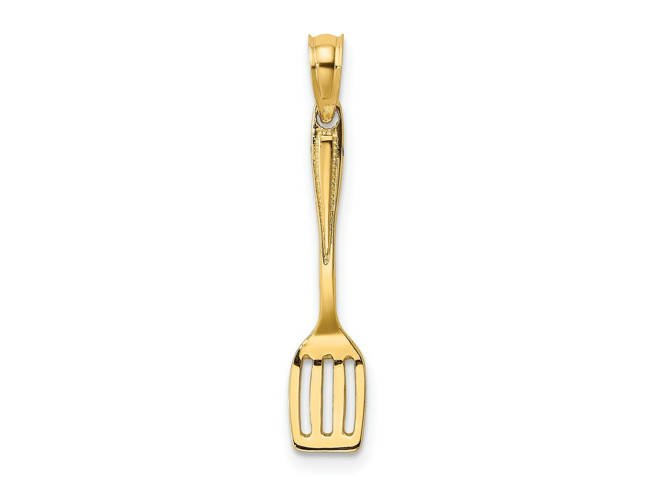 FJC Finejewelers 10 kt Yellow Gold 3-D Polished Spatula Charm 21 x 5 mm