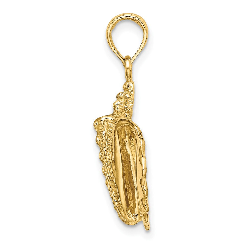 FJC Finejewelers 10 kt Yellow Gold 2-D Conch Shell Charm 17 x 14 mm