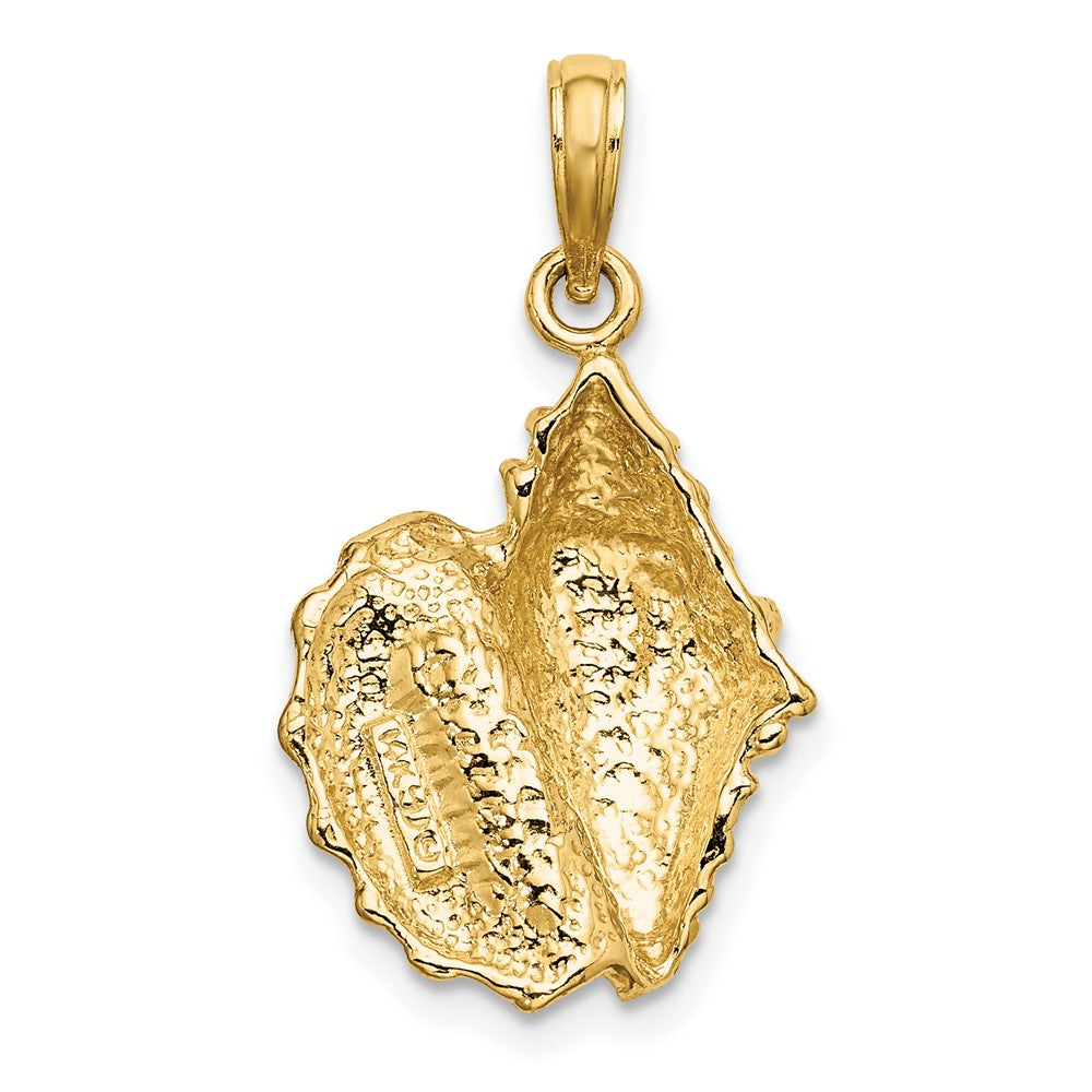 FJC Finejewelers 10 kt Yellow Gold 2-D Conch Shell Charm 17 x 14 mm