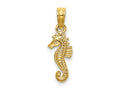 FJC Finejewelers 10 kt Yellow Gold 2-D Mini Seahorse Charm 12 x 6 mm