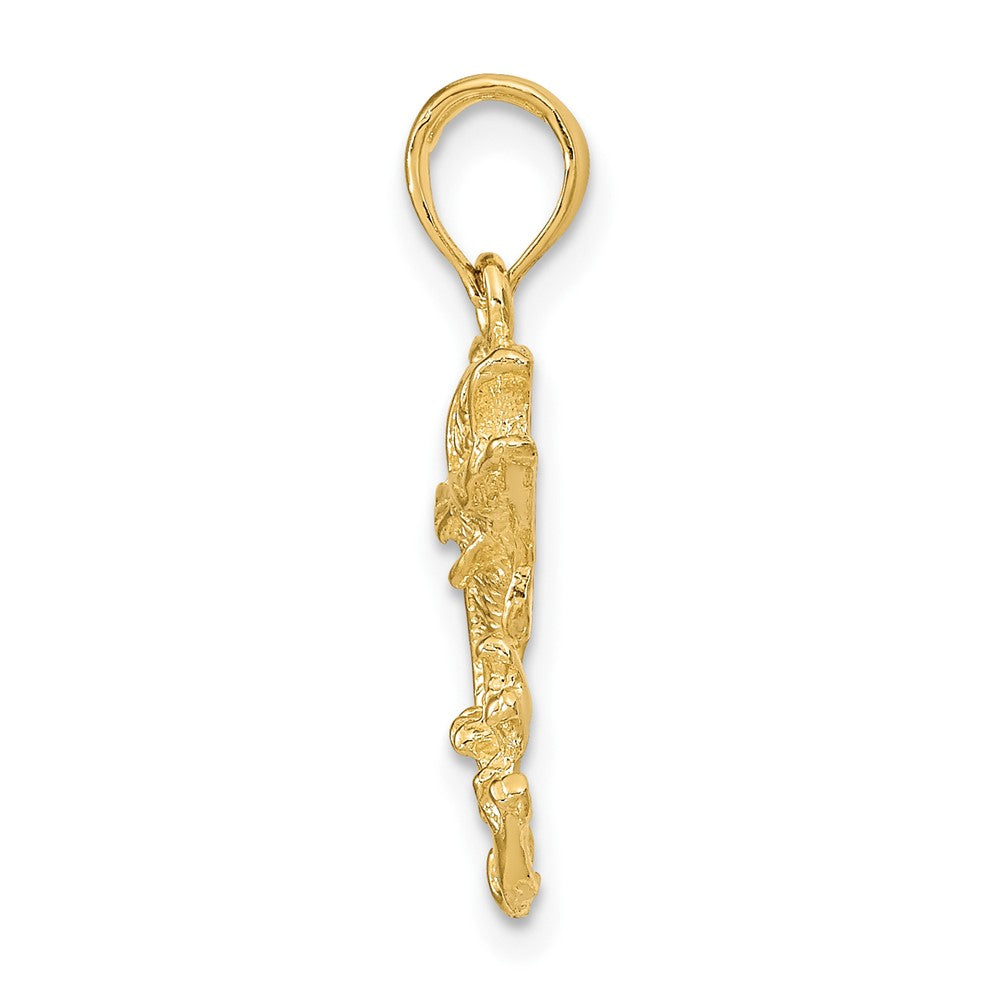 FJC Finejewelers 10 kt Yellow Gold Polished Bass Fish Charm
