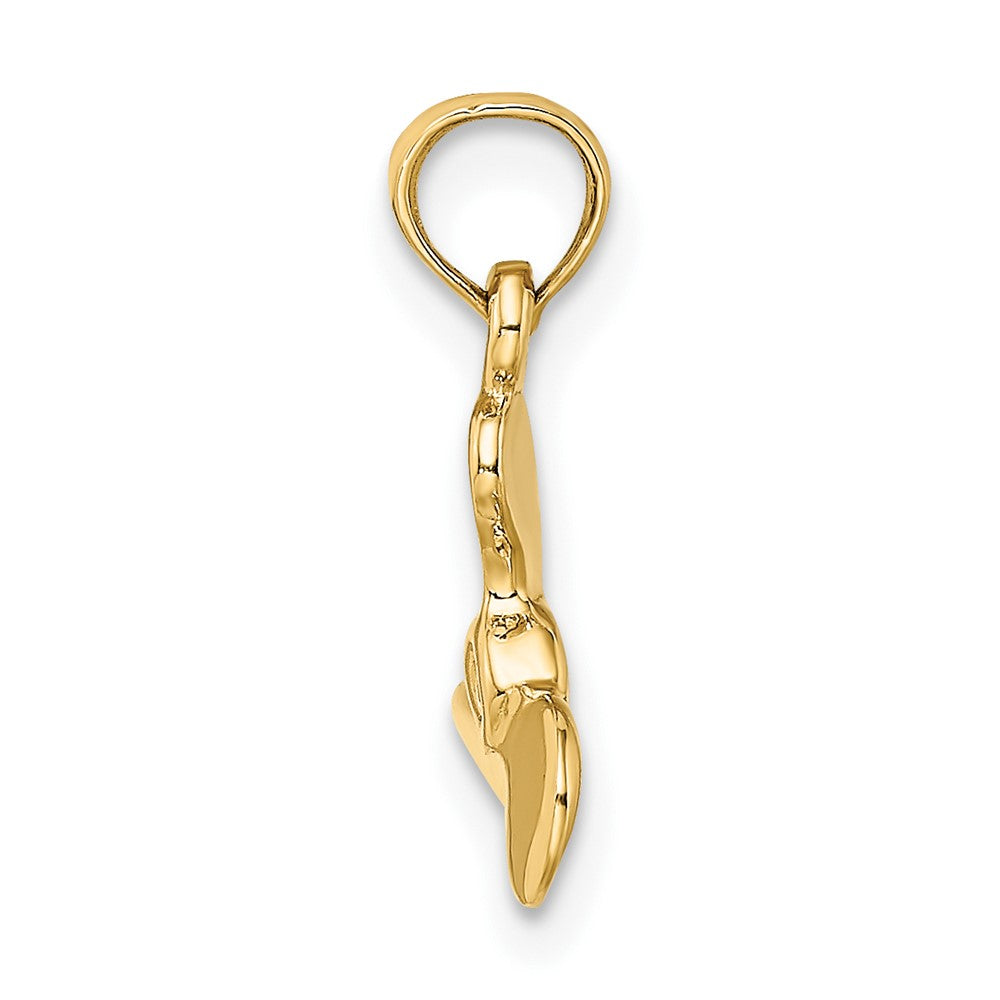 FJC Finejewelers 10 kt Yellow Gold 3-D Polished Mini Three Blade Propeller Charm 15 x 10 mm
