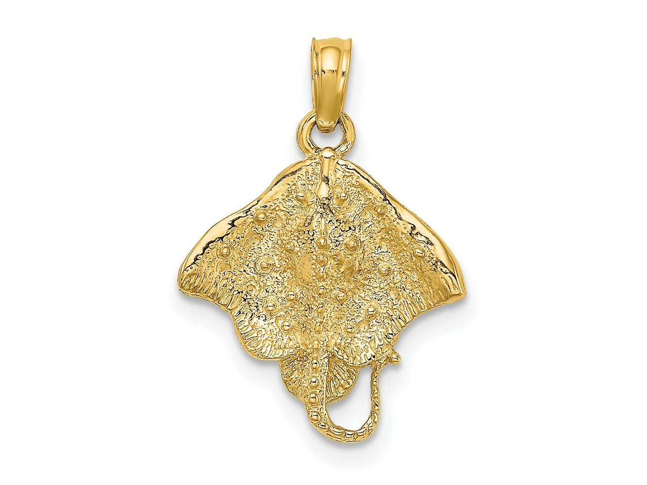 FJC Finejewelers 10 kt Yellow Gold 2-D Stingray Charm 15 x 15 mm