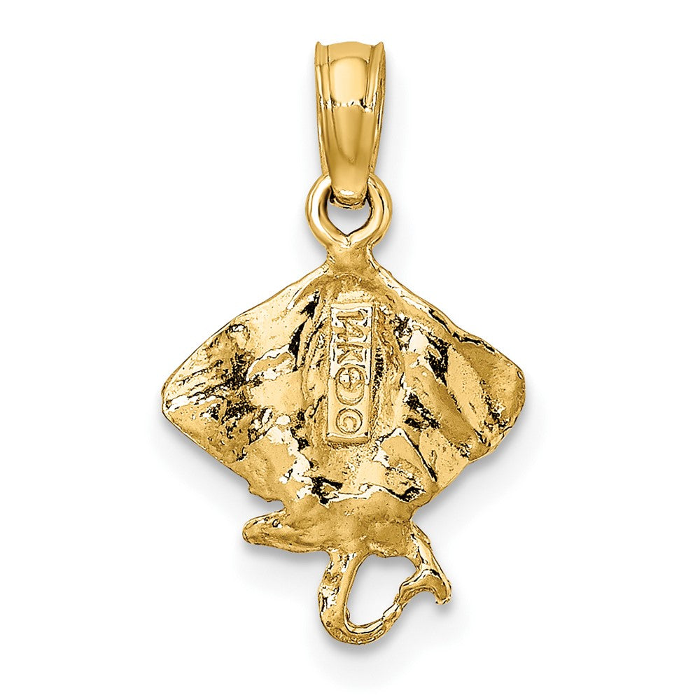 FJC Finejewelers 10 kt Yellow Gold Stingray Charm 11 x 11 mm