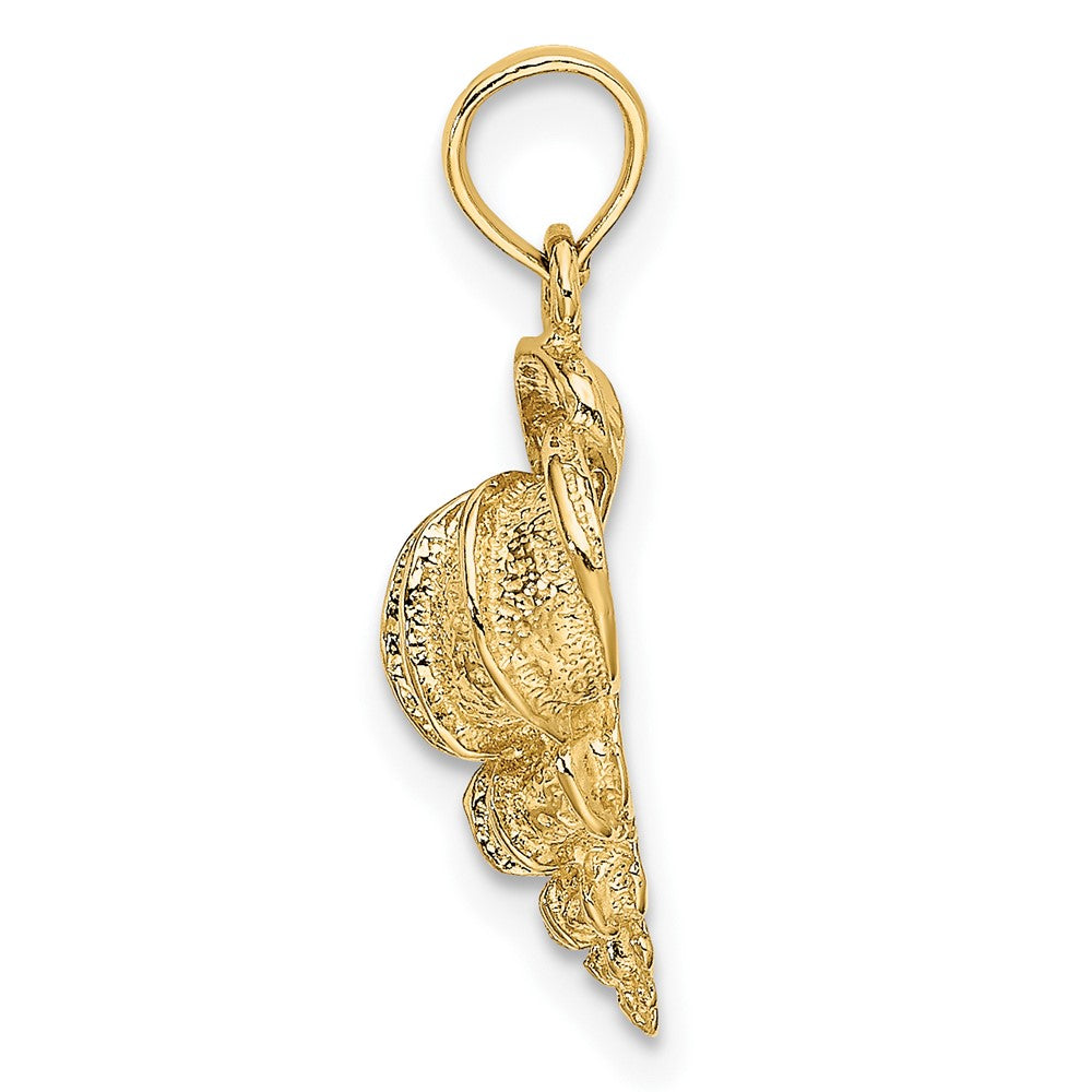FJC Finejewelers 10 kt Yellow Gold 2-D Precious Wentletrap Shell Charm 15 x 9 mm
