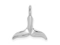 FJC Finejewelers 10 kt White Gold Themed 3-D Polished Whale Tail Charm 15.6 mm x 15.6 mm