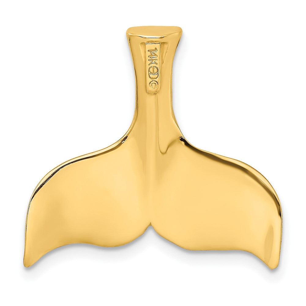 FJC Finejewelers 10 kt Yellow Gold 3-D Polished Whale Tail Charm 22 x 23 mm