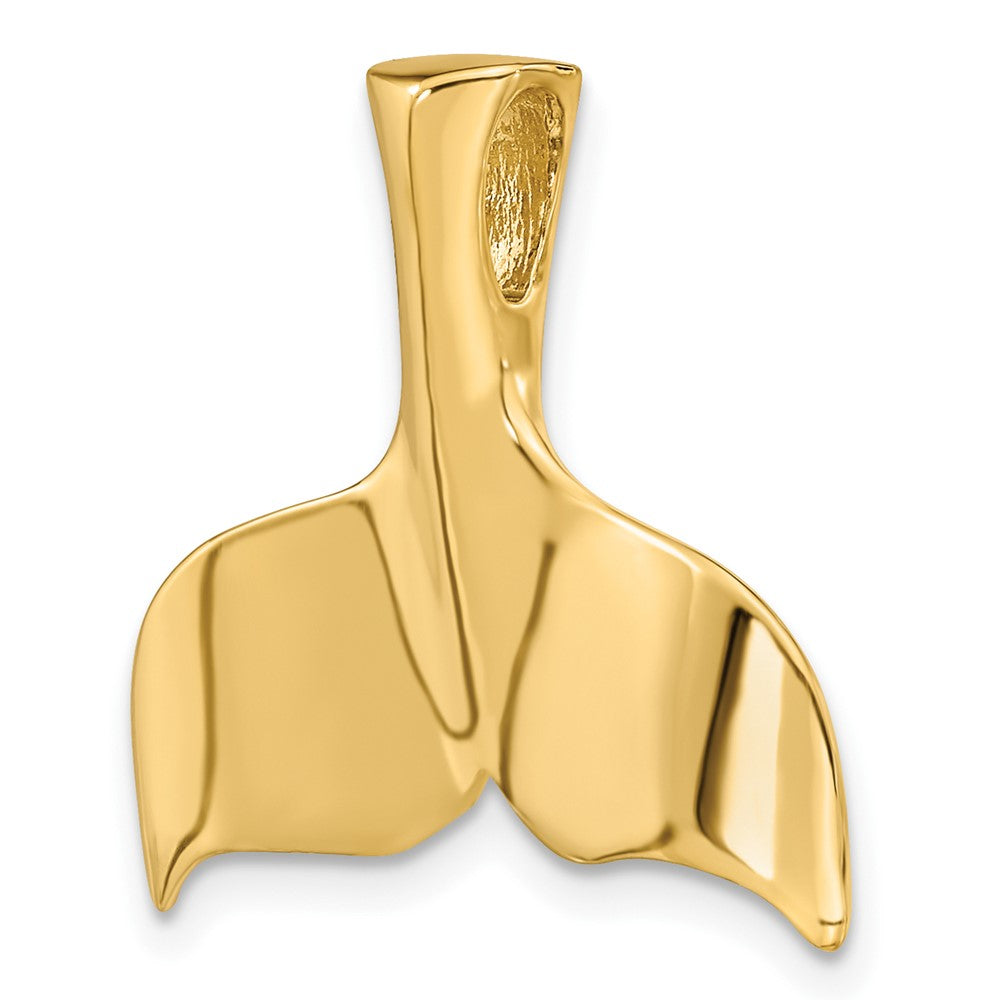FJC Finejewelers 10 kt Yellow Gold 3-D Polished Whale Tail Charm 22 x 23 mm