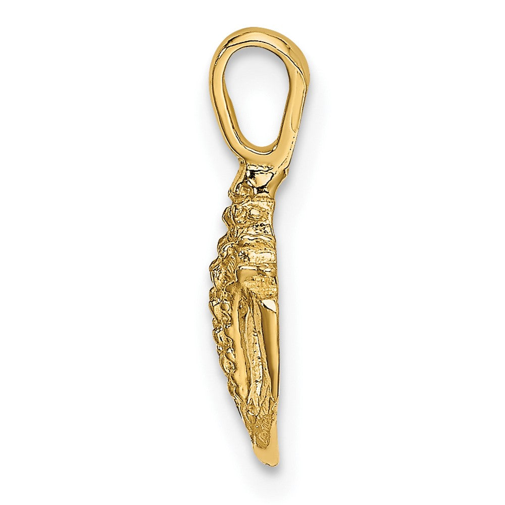 FJC Finejewelers 10 kt Yellow Gold Mini Conch Shell Charm 15 x 6 mm