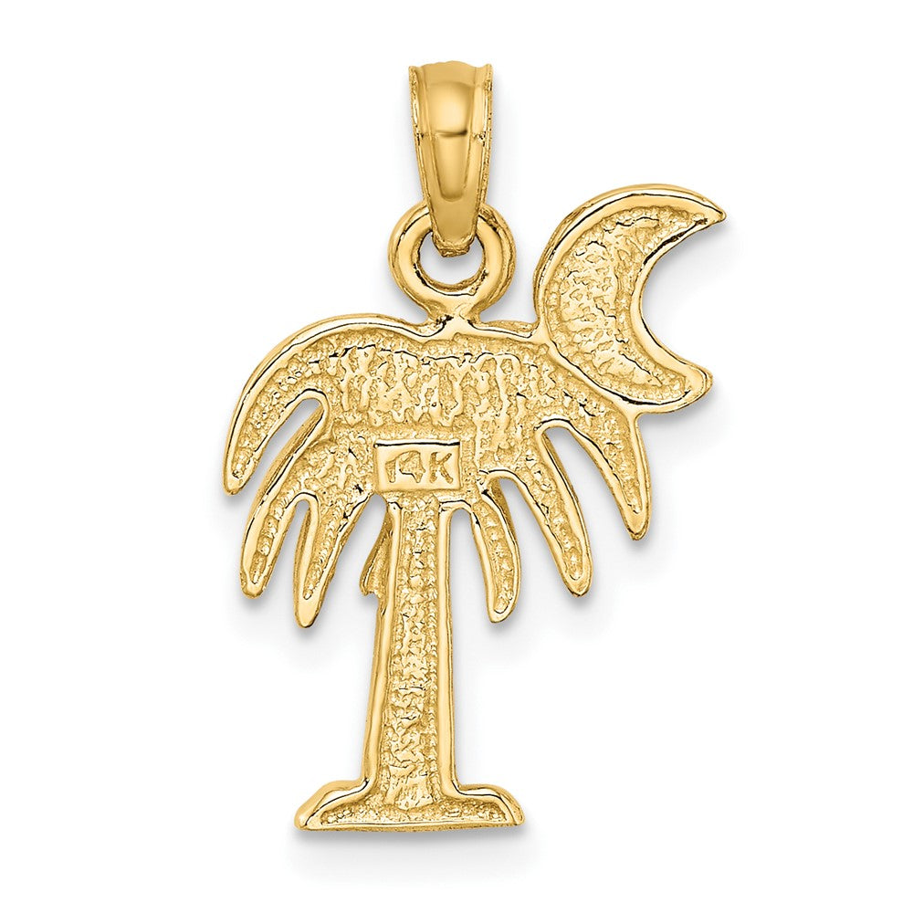 FJC Finejewelers 10 kt Yellow Gold Polished Charleston Palm Tree Charm 17 x 12 mm