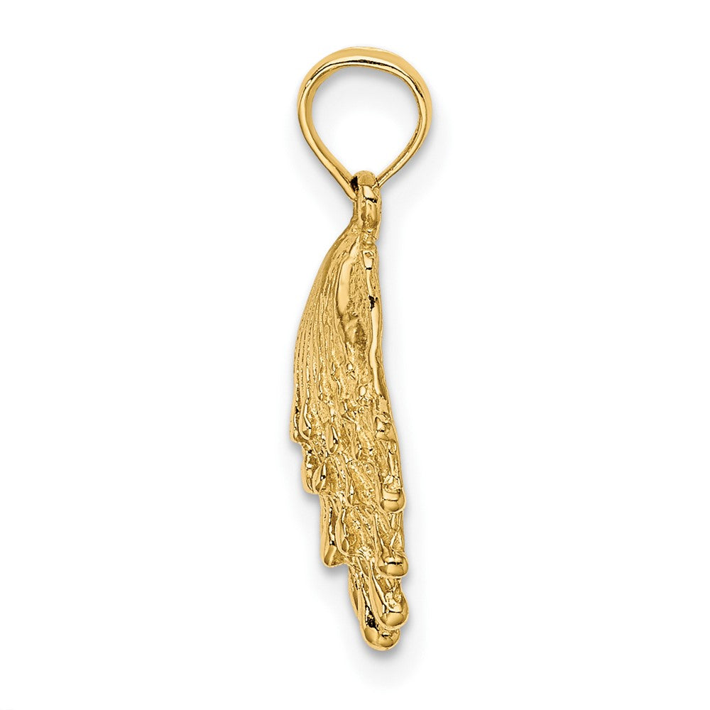 FJC Finejewelers 10 kt Yellow Gold Lion's Paw Shell Charm 13 x 13 mm