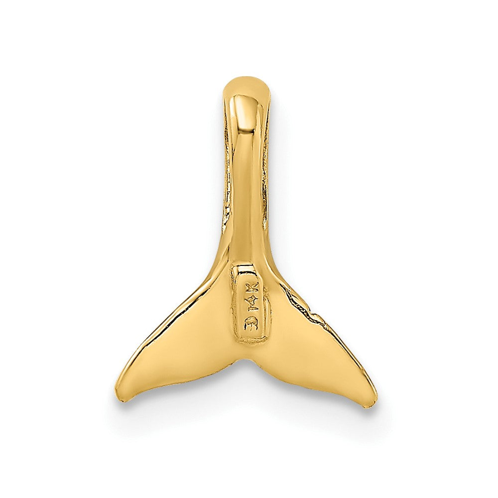FJC Finejewelers 10 kt Yellow Gold Mini Whale Tail Chain Slide 11 x 9 mm