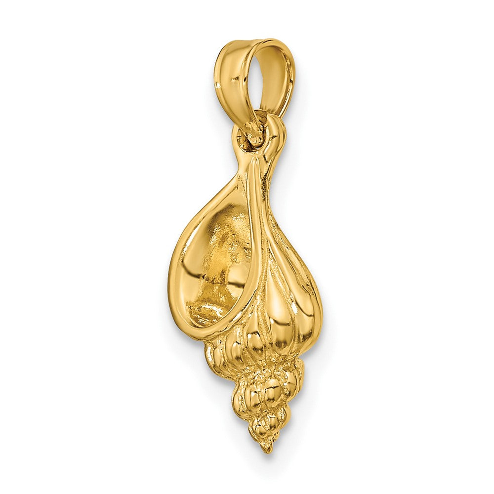 FJC Finejewelers 10 kt Yellow Gold 3-D Mini Precious Wentletrap Shell Charm 14 x 8 mm