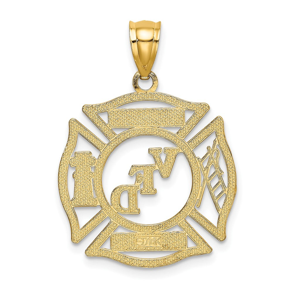 FJC Finejewelers 10 kt Yellow Gold VFD DWIGHT MEMBER In Shield Charm 20 x 20 mm