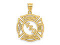 FJC Finejewelers 10 kt Yellow Gold VFD DWIGHT MEMBER In Shield Charm 20 x 20 mm