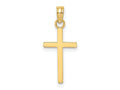 FJC Finejewelers 10 kt Yellow Gold Polished Small Cross Charm 21 x 10 mm