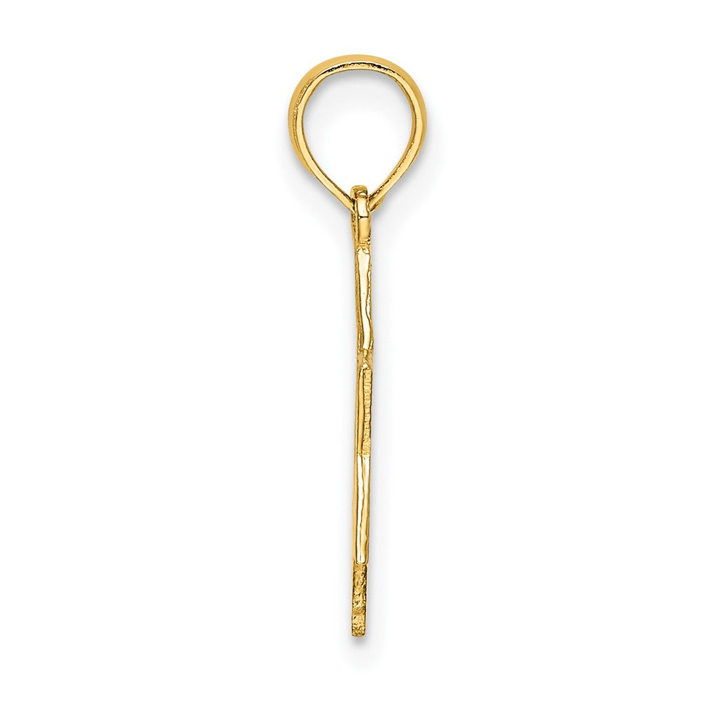 FJC Finejewelers 10 kt Yellow Gold Polished Star Of David Charm 19 x 12 mm