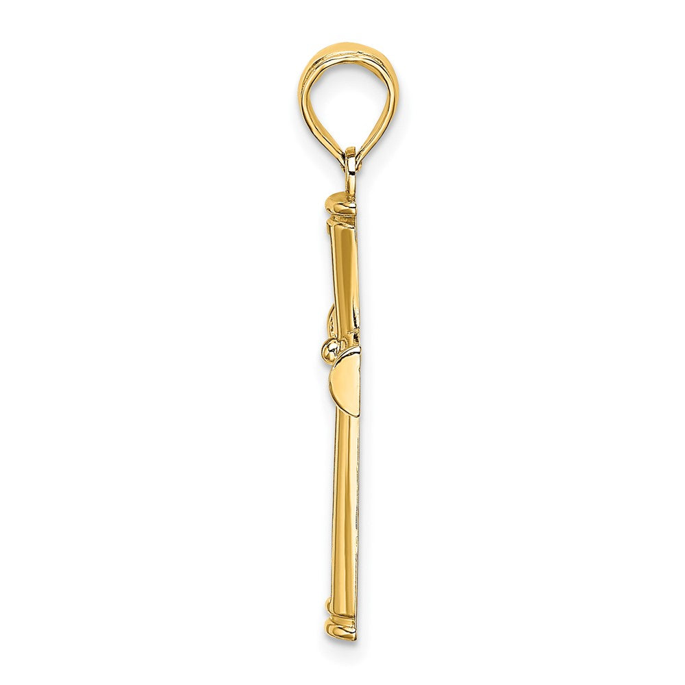 FJC Finejewelers 10 kt Yellow Gold Polished and Cut-Out Cross 22 x 17 mm