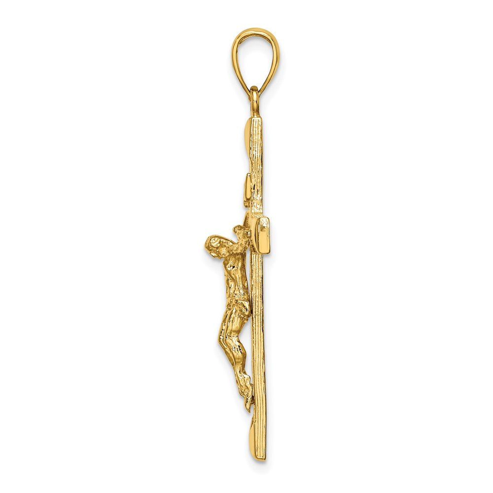 FJC Finejewelers 10 kt Yellow Gold Crucifix Charm 40 x 21 mm