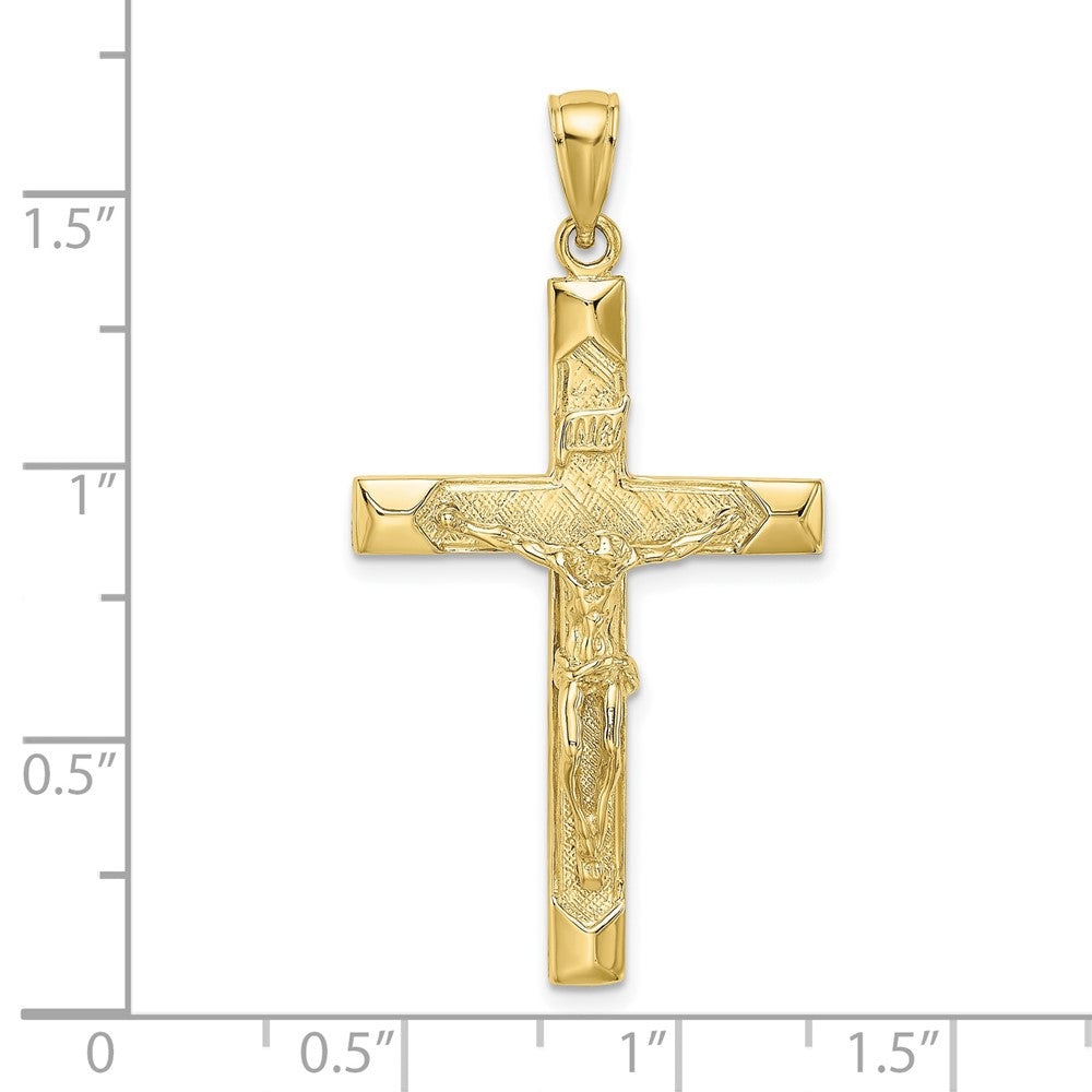 FJC Finejewelers 10 kt Yellow Gold Crucifix Charm 40 x 21 mm
