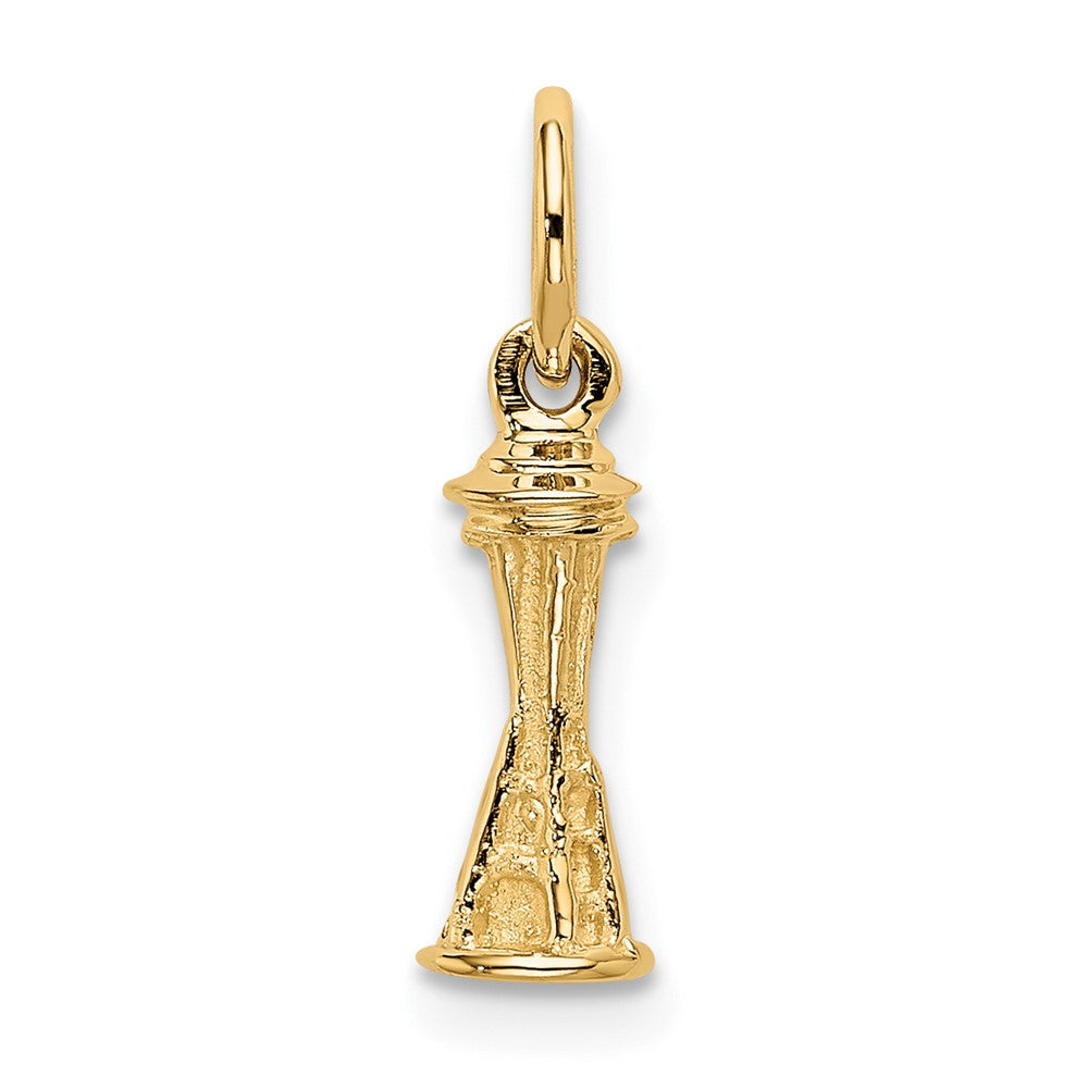 FJC Finejewelers 10 kt Yellow Gold Solid Polished 3-D Space Needle Charm 16 x 5 mm