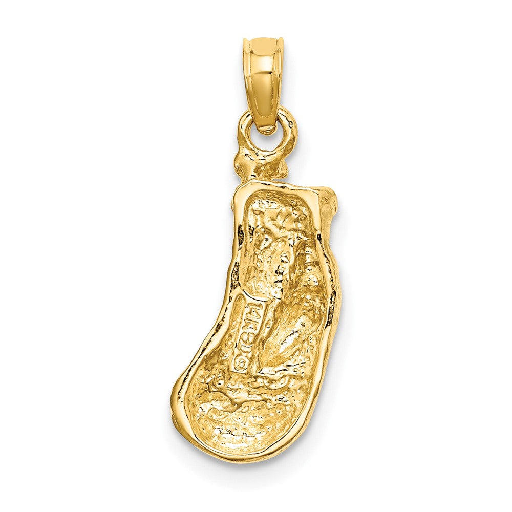 FJC Finejewelers 10 kt Yellow Gold 2-D Polished / Textured Single Boxing Glove Charm 16 x 7 mm