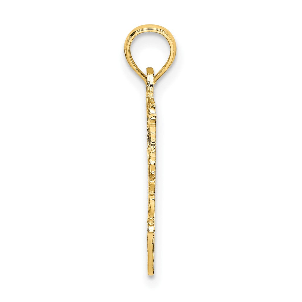 FJC Finejewelers 10 kt Yellow Gold #1 NANA in Heart Charm 20 x 17 mm