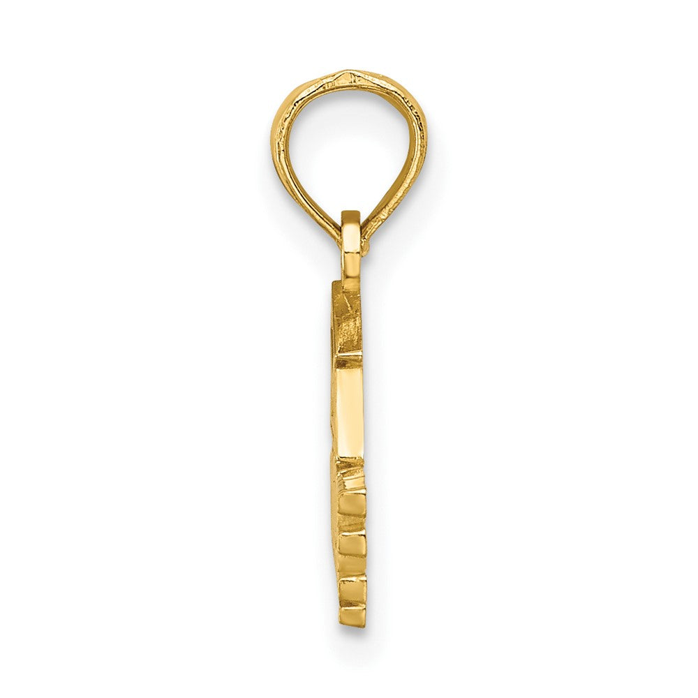 FJC Finejewelers 10 kt Yellow Gold Polished GRADUATE Under Cap Charm 13 x 21 mm