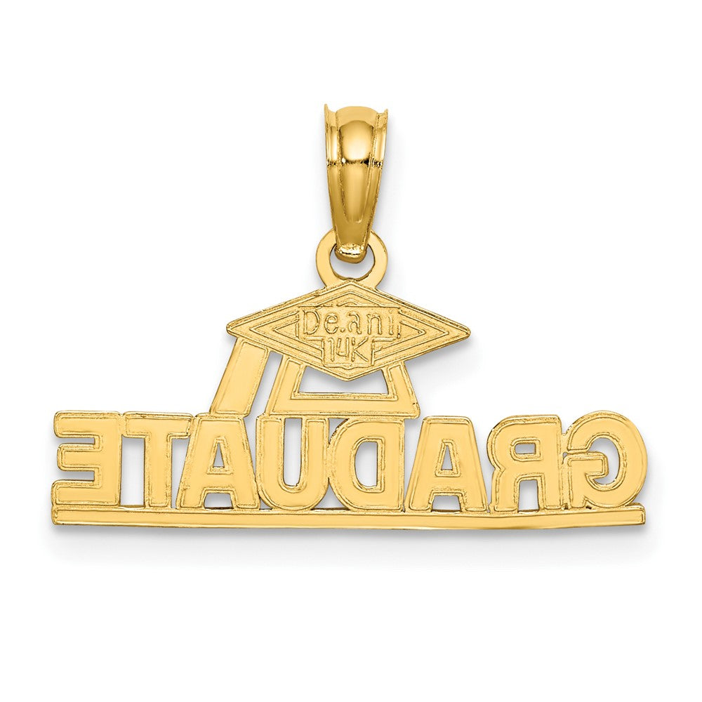 FJC Finejewelers 10 kt Yellow Gold Polished GRADUATE Under Cap Charm 13 x 21 mm