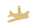 FJC Finejewelers 10 kt Yellow Gold Cessna Plane Charm 12 x 19 mm