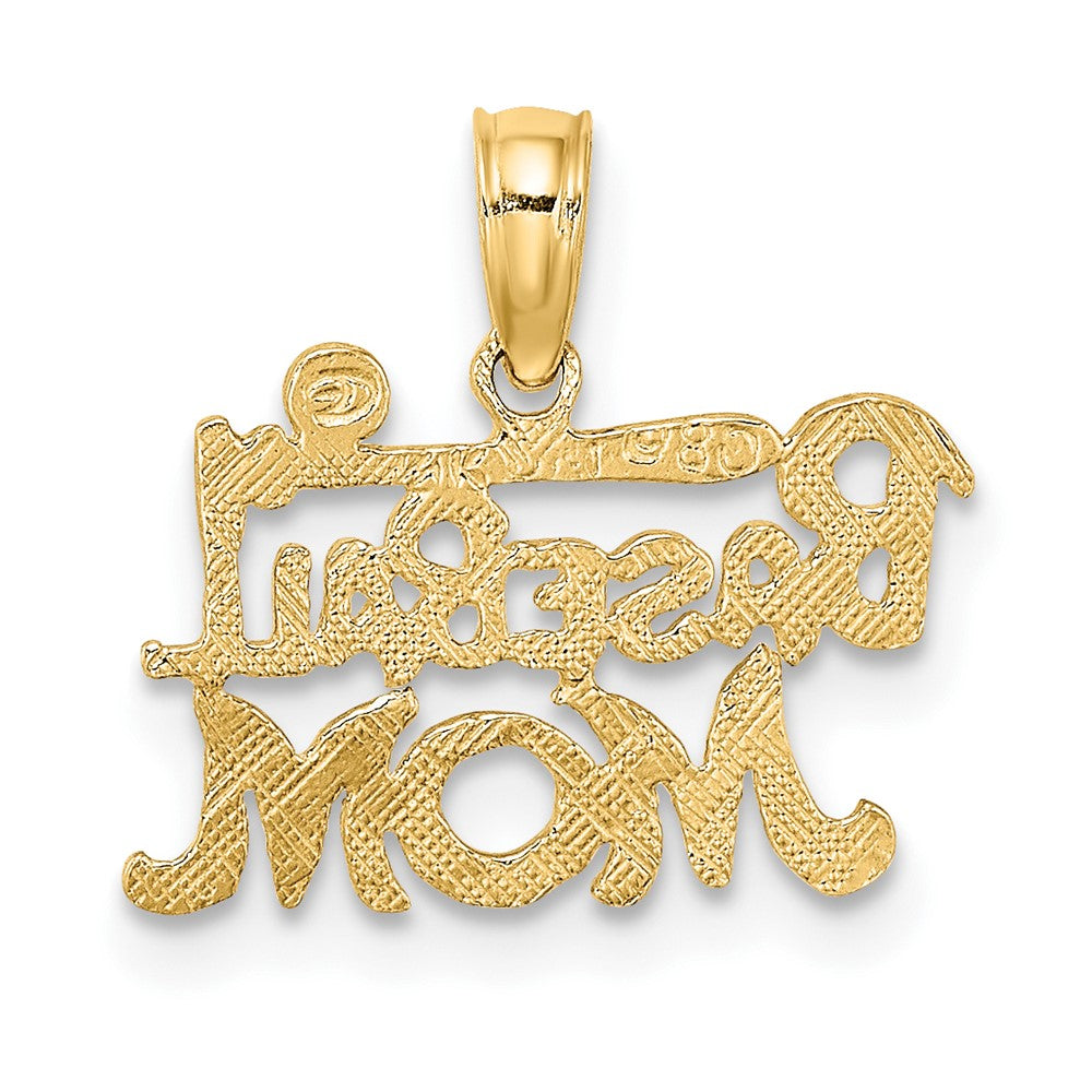 FJC Finejewelers 10 kt Yellow Gold BASEBALL MOM Charm 10 x 15 mm
