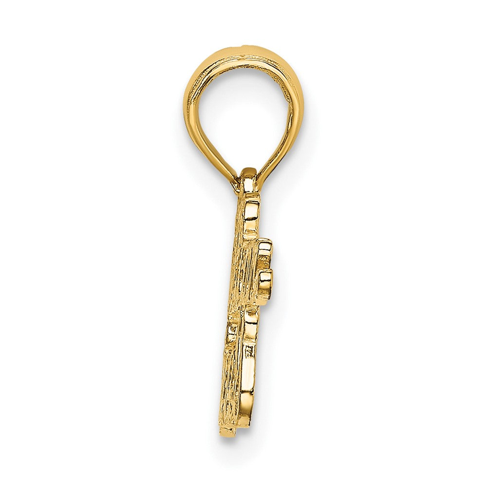 FJC Finejewelers 10 kt Yellow Gold PUERTO RICAN PRINCESS Charm 10 x 32 mm