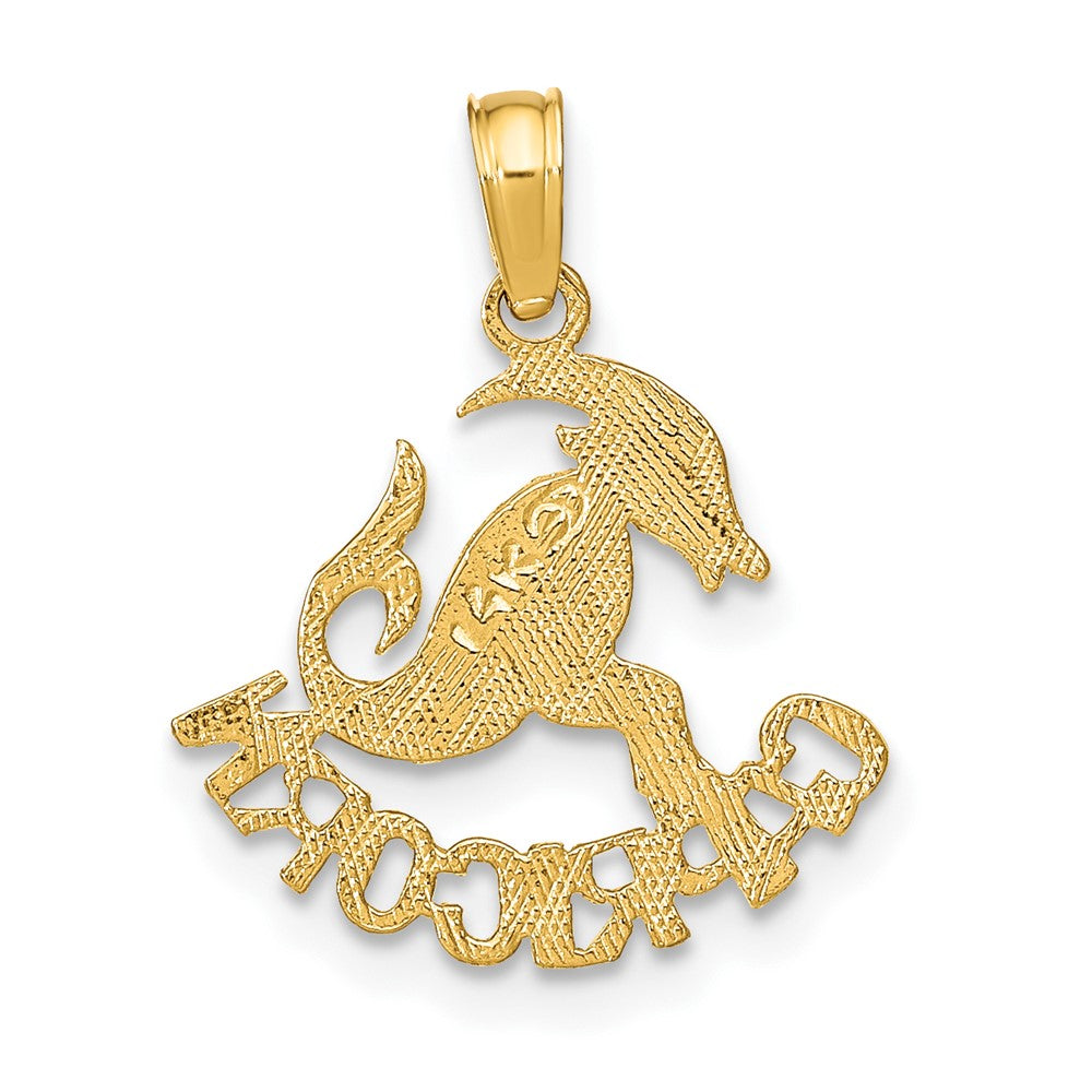 FJC Finejewelers 10 kt Yellow Gold CAPRICORN Zodiac Charm 17 x 16 mm