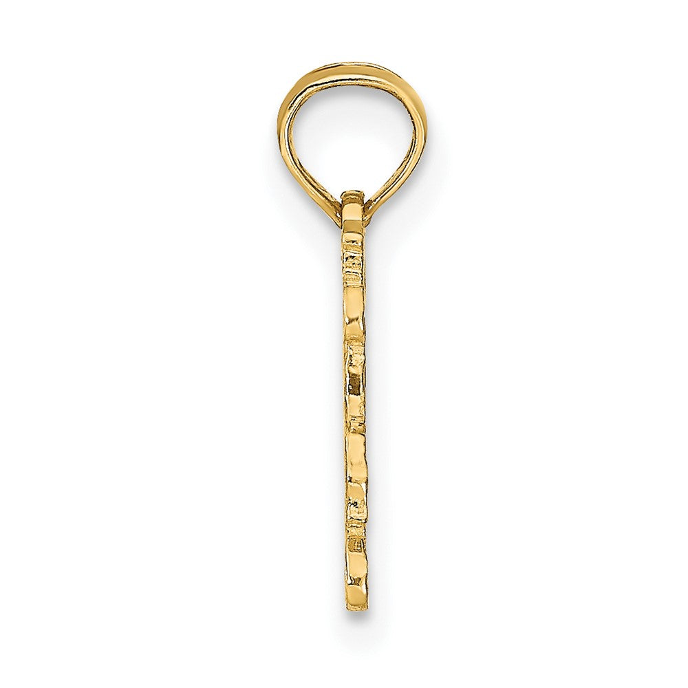 FJC Finejewelers 10 kt Yellow Gold TAURUS Zodiac Charm 15 x 13 mm