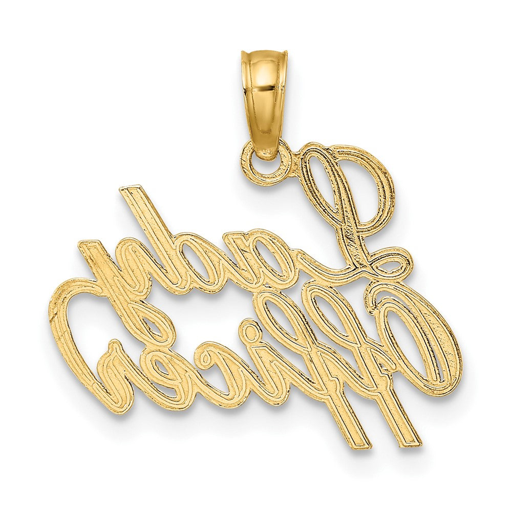 FJC Finejewelers 10 kt Yellow Gold LADY OFFICER Charm 14 x 18 mm