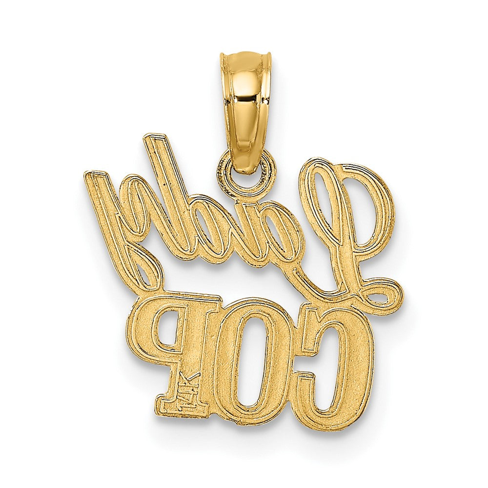 FJC Finejewelers 10 kt Yellow Gold LADY COP Charm 11 x 14 mm