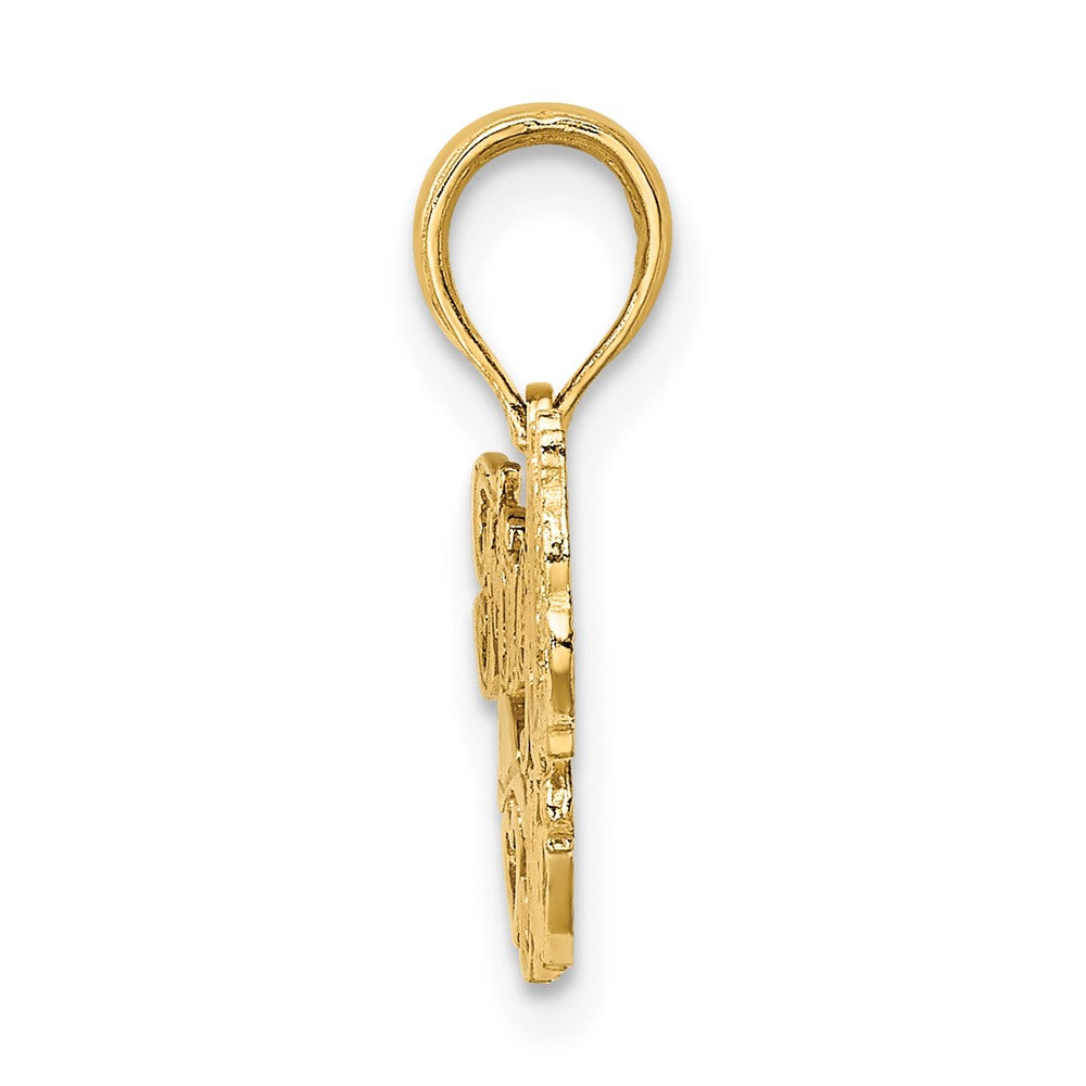 FJC Finejewelers 10 kt Yellow Gold FIREFIGHTER'S MOM Charm 10 x 27 mm