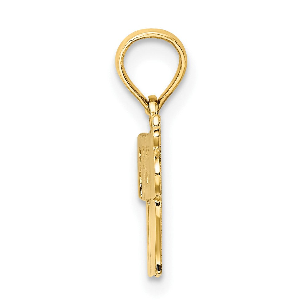 FJC Finejewelers 10 kt Yellow Gold FIREFIGHTER'S LADY Charm 9 x 30 mm