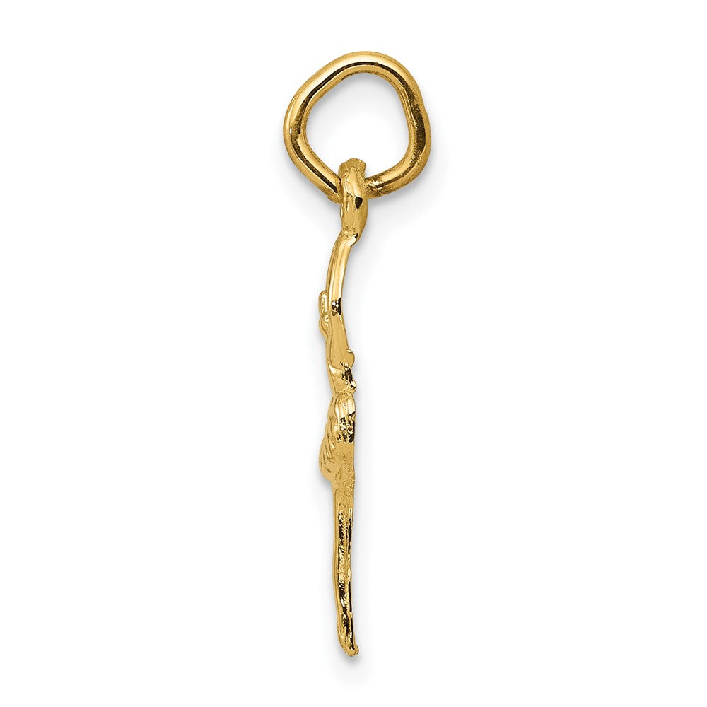 FJC Finejewelers 10 kt Yellow Gold Polished Ballerina Charm 20 x 6 mm