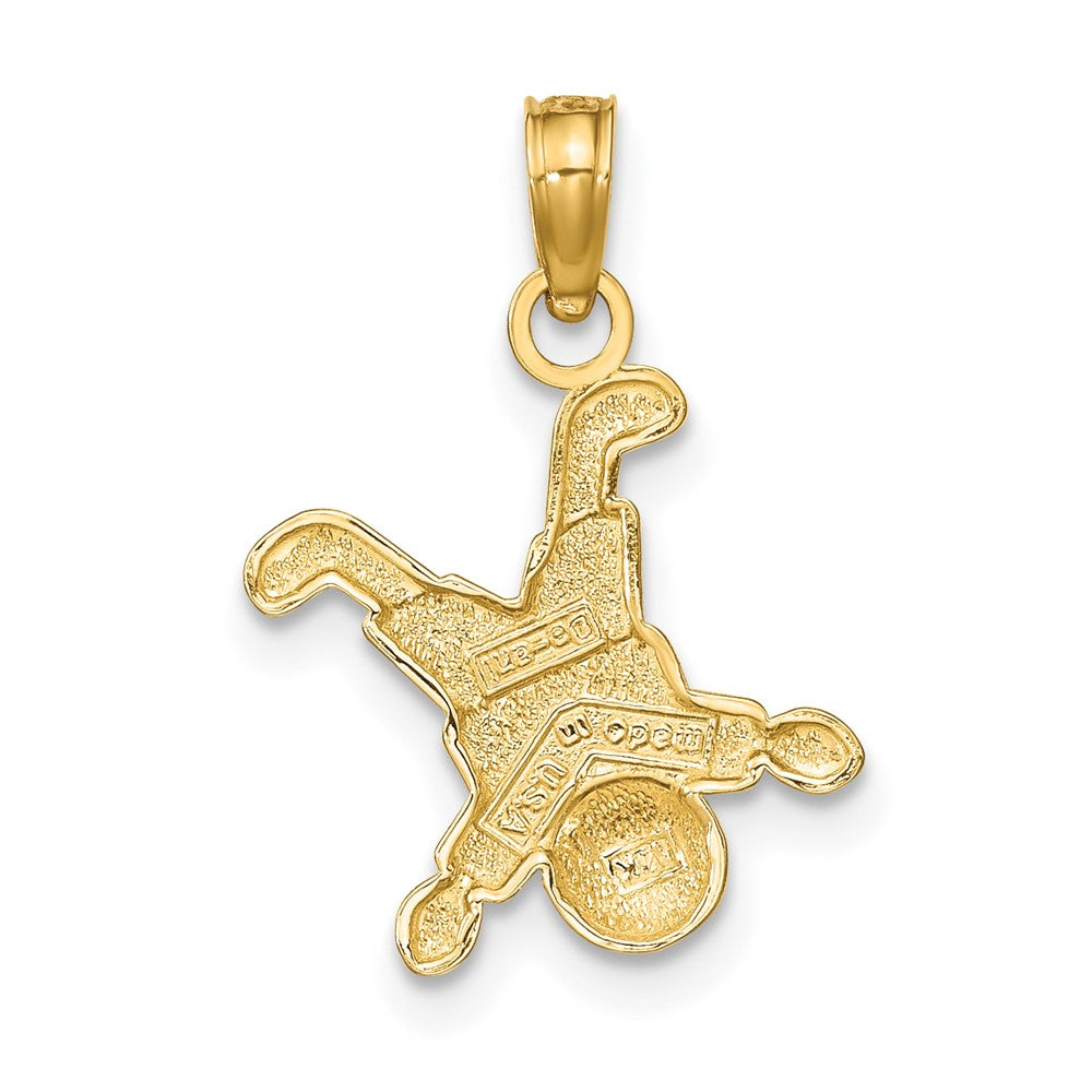 FJC Finejewelers 10 kt Yellow Gold Little Boy Charm 16 x 11 mm