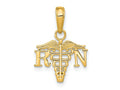 FJC Finejewelers 10 kt Yellow Gold RN Caduceus Charm