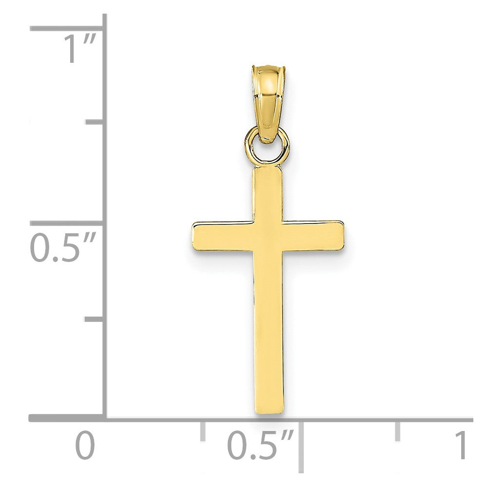 FJC Finejewelers 10 kt Yellow Gold Polished Cross Charm