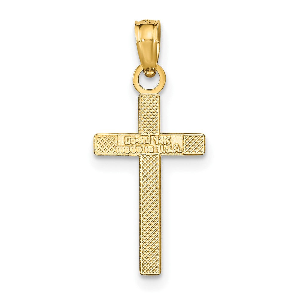 FJC Finejewelers 10 kt Yellow Gold Polished Cross Charm