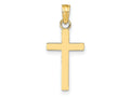 FJC Finejewelers 10 kt Yellow Gold Polished Cross Charm