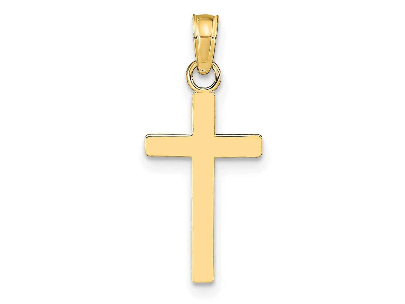 FJC Finejewelers 10 kt Yellow Gold Polished Cross Charm