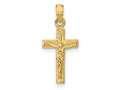 FJC Finejewelers 10 kt Yellow Gold Crucifix Charm 22 x 10 mm