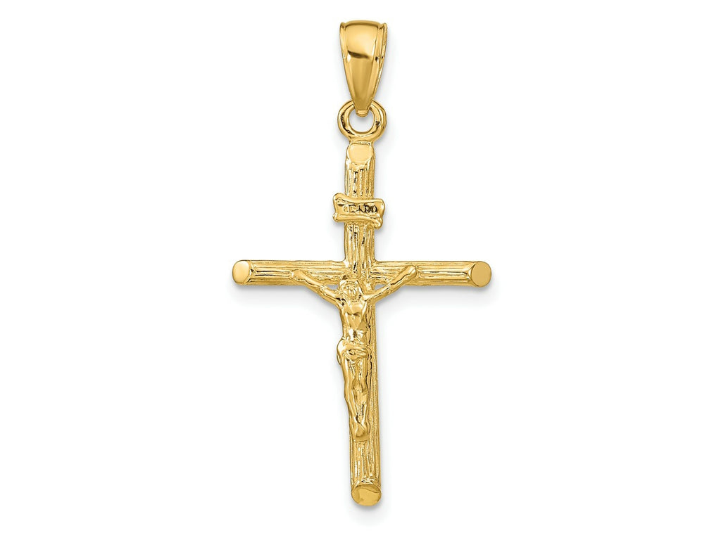 FJC Finejewelers 10 kt Yellow Gold Crucifix Charm 34 x 18 mm
